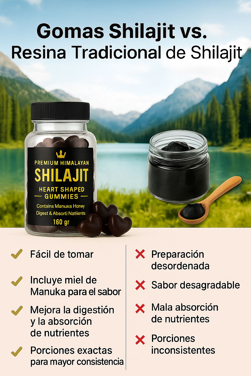 GOMAS SHILAJIT 160G -          ¡SUPER OFERTA                IMPERDIBLE! 🔥 -50% Pague al recibir!📦